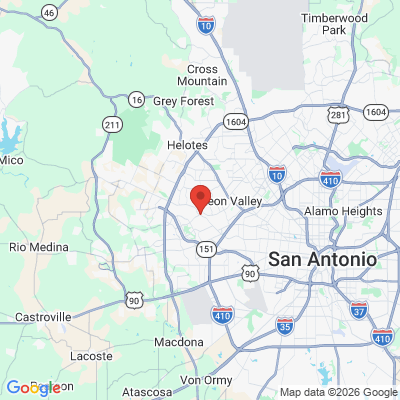 Map to  office in San Antonio, TX