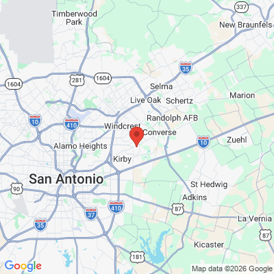 Map to  office in San Antonio, TX