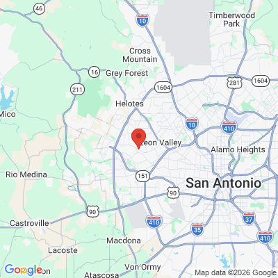 Map to  office in San Antonio, TX