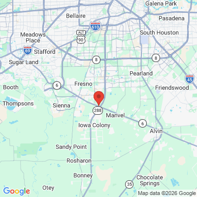 Map to  office in Manvel, TX