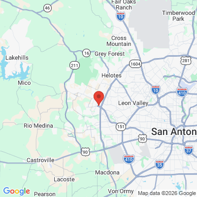 Map to  office in San Antonio, TX