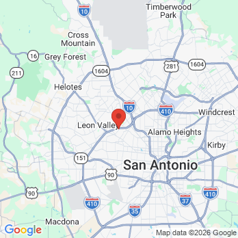 Map to Novel Care Dental office in San Antonio, TX