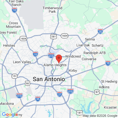 Map to  office in San Antonio, TX