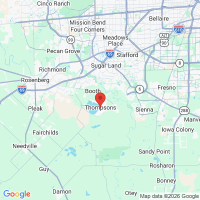 Map to  office in Thompsons, TX