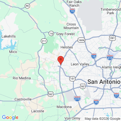 Map to  office in San Antonio, TX
