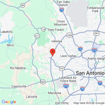 Map to  office in San Antonio, TX