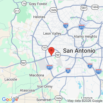 Map to Bigway Family Dental  office in San Antonio, TX