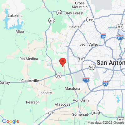 Map to  office in San Antonio, TX