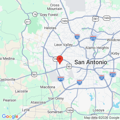 Map to  office in San Antonio, TX