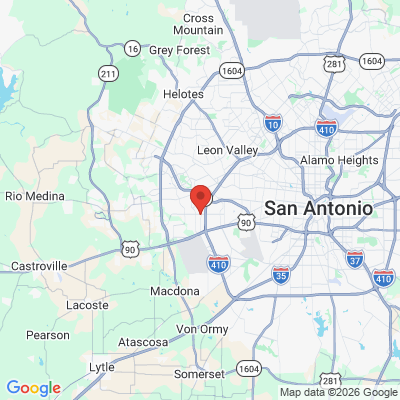 Map to  office in San Antonio, TX