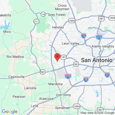 Map to  office in San Antonio, TX
