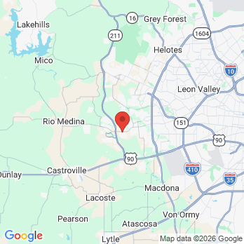 Map to Schuchart Dentistry office in San Antonio, TX