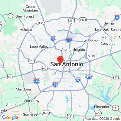 Map to  office in San Antonio, TX