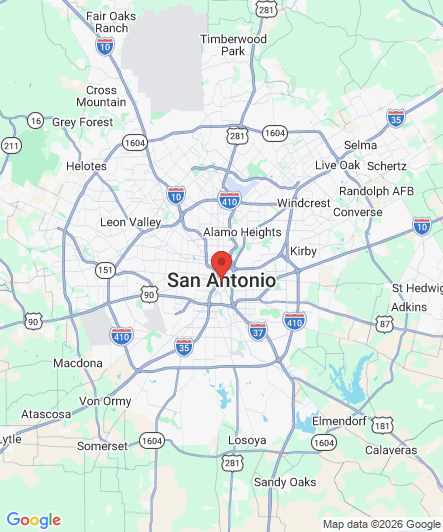Map to Princess Dental Staffing Agency office in San Antonio, TX