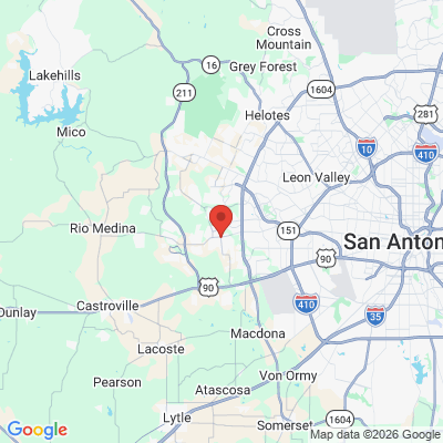 Map to  office in San Antonio, TX
