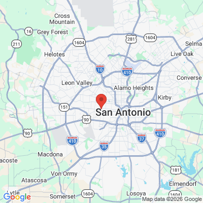 Map to  office in San Antonio, TX