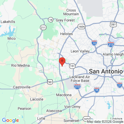 Map to  office in San Antonio, TX