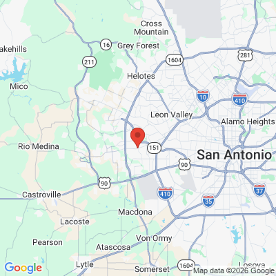 Map to  office in San Antonio, TX