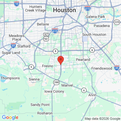 Map to  office in Pearland, TX