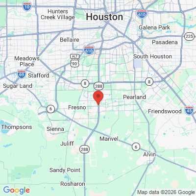 Map to  office in Pearland, TX