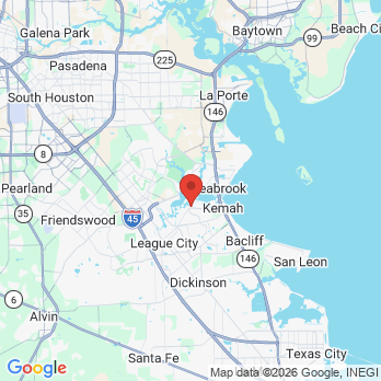Map to Marina Bay Dental office in League City, TX