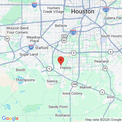 Map to  office in Fresno, TX