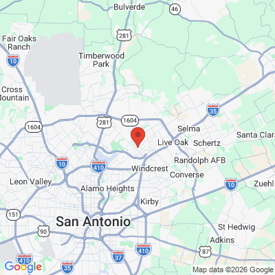 Map to  office in San Antonio, TX