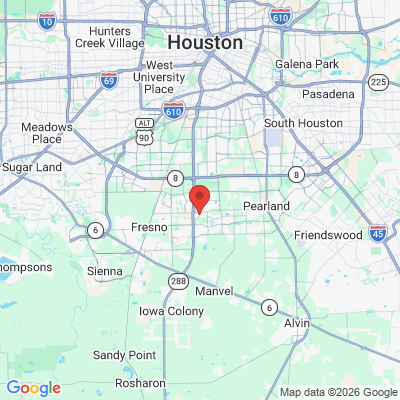 Map to  office in Pearland, TX