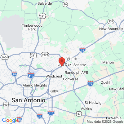 Map to  office in Live Oak, TX