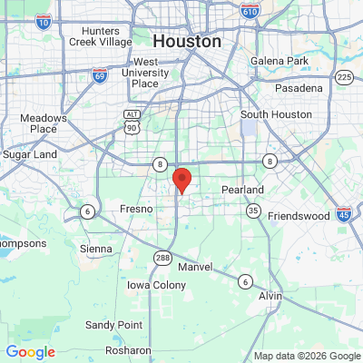 Map to  office in Pearland, TX