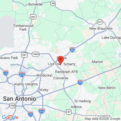 Map to  office in Universal City, TX