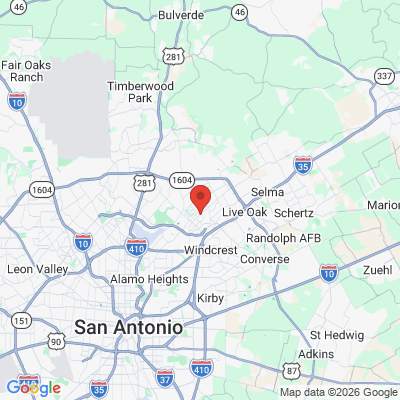 Map to  office in San Antonio, TX