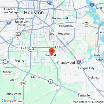 Map to  office in Pearland, TX