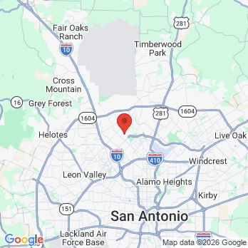 Map to Legacy Dental SA office in San Antonio, TX