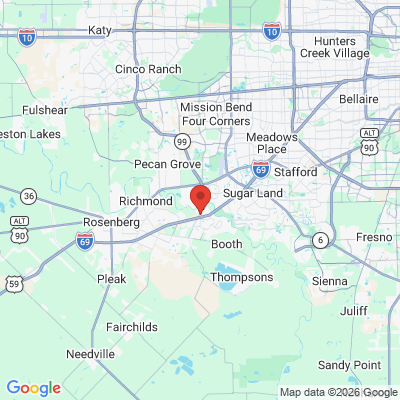 Map to  office in Sugar Land, TX