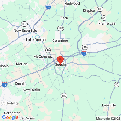 Map to  office in Seguin, TX