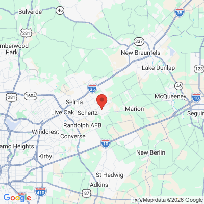 Map to  office in Cibolo, TX