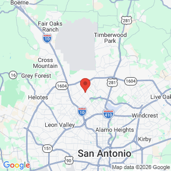 Map to The Dentists for Kids office in San Antonio, TX