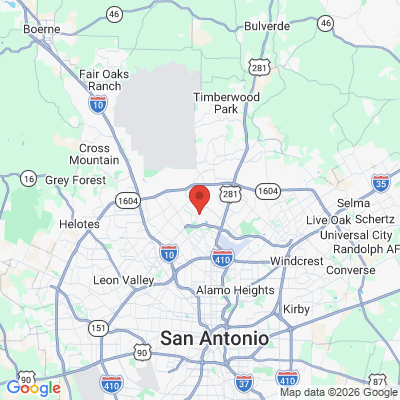 Map to  office in San Antonio, TX
