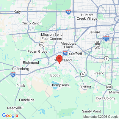 Map to  office in Sugar Land, TX