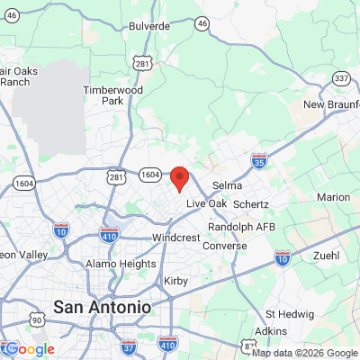 Map to  office in San Antonio, TX