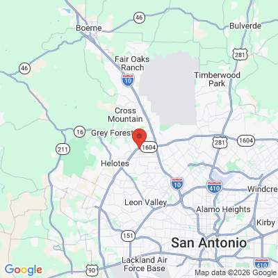 Map to  office in San Antonio, TX