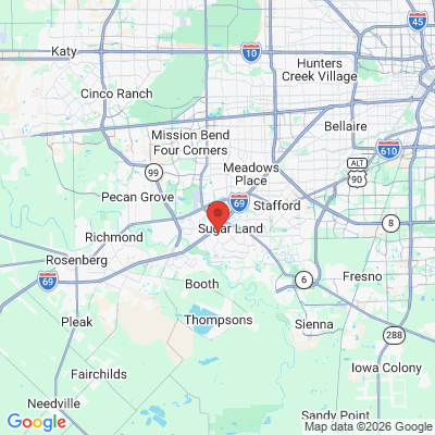 Map to  office in Sugar Land, TX