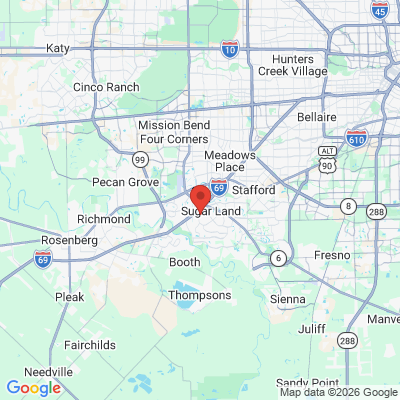 Map to  office in Sugar Land, TX