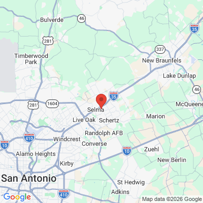 Map to  office in Schertz, TX