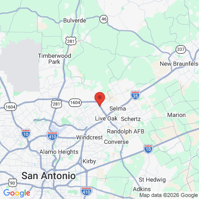 Map to  office in San Antonio, TX