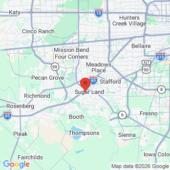 Map to First Dental Home office in Sugar Land, TX