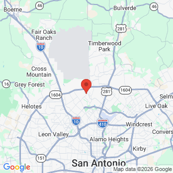 Map to Cosmetic Dentistry of San Antonio office in San Antonio, TX