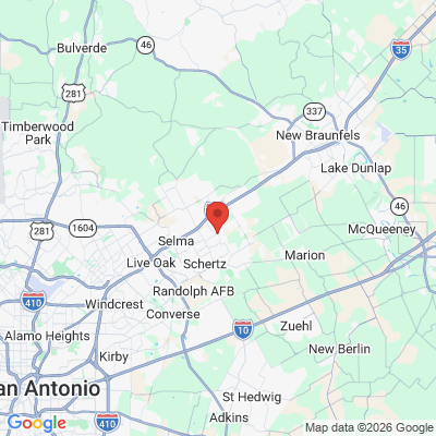 Map to  office in Cibolo, TX