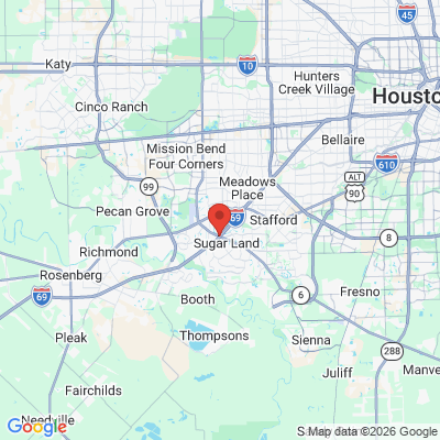 Map to  office in Sugar Land, TX
